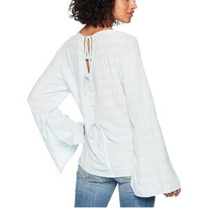 NWT Michael Stars Tie Back Top in Sea Glass XS
